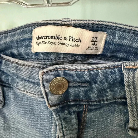 Abercrombie & Fitch high rise super skinny ankle jeans - Picture 8 of 8